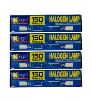 Kengo 150W Sarı Işık R7s Duylu Dim Edilebilir Çubuk Halojen Ampul (4 Adet)