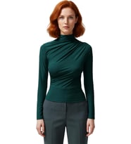 Moda Kare Yaka Örme Slim Düz Desen Casual Günlük Crop Kısa Kol Bluz
