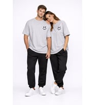 Sevgili Kombini Çift Tişört Oversize Unisex Uyumlu Çift Kombin 2'li Set (Çok Renkli)