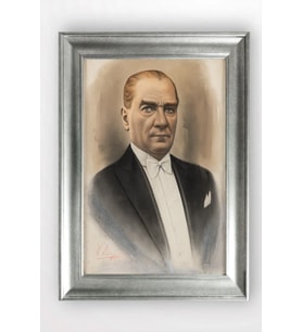 Gümüş Çerçeveli Atatürk Tablo a582