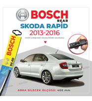 Bosch Rear Arka Silecek Skoda Rapid 2012-2017 ile uyumlu (Siyah)