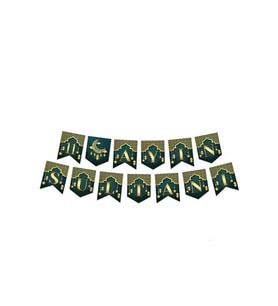 11 Ayın Sultanı Yazılı Zikzak Banner Yazı 2 Metre Hoşgeldin Ramazan M12