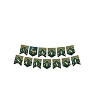 11 Ayın Sultanı Yazılı Zikzak Banner Yazı 2 Metre Hoşgeldin Ramazan M12