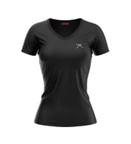 Raru MULIER Kadın Pamuklu Siyah Günlük T-shirt