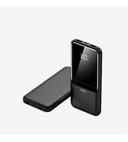 EF94 Strong 22.5W PD 9000mAh Çevre Dostu ECO Ekranlı Powerbank (Siyah)