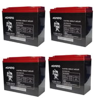 MONERO 12V-20 AMPER DİK -YENİ TARİHLİ- E-BIKE AKÜ 4'LÜ PAKET 24 amper ebatlarında EBATLAR: 180 x 78 x 170mm