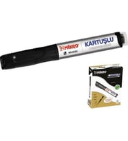 Mikro K-6019 Beyaz Tahta Kalem Kartuşu Siyah 24'Lü Paket