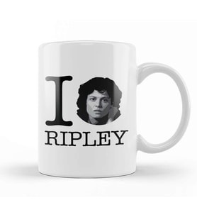 Alien I Heart Ripley Kupa Bardak Porselen