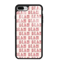 iPhone 8 Plus Uyumlu Blah Blah Tasarımlı Glossy Telefon Kılıfı