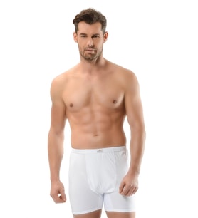 Jiber Erkek Pamuklu Paçalı Boxer 102/108 - 3 Adet (Beyaz)