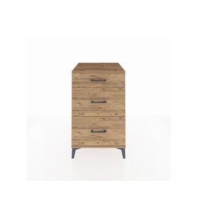 Kronos Komodin 3 Çekmeceli 60x59x96 Çam-Çam