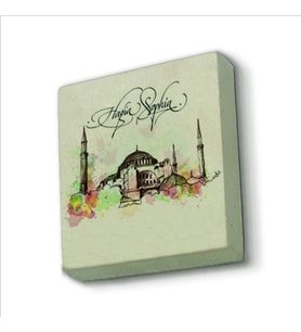 Ayasofya Camii Baskılı Doğaltaş  Magnet(KRT-005)