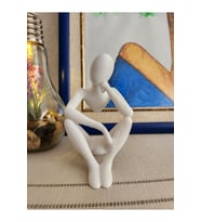 Düşünür İskandinav Tarzı Biblo Heykel Figür Dekor Dekorasyon 3D 3 Boyutlu ALTINDAL Home