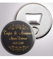 Siyah Gold Hediyelik Açacak Magnet