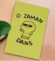 BK Gift Esprili Tasarım Serisi Sert Kapaklı Sarı Defter, Arkadaşa Hediye, Yeni İş Hediyesi, Doğum Günü Hediyesi, Anı Defteri (Model 1)