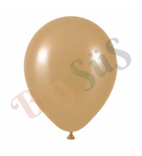 Çöl Kumu Renk Lateks Retro Balon (60 cm) - 1 Adet