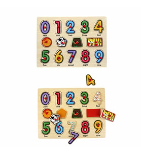 130444 Ahşap Raptiyeli Puzzle Saat