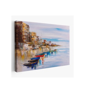 Mykonos Limanı Duvar Tablosu-1209