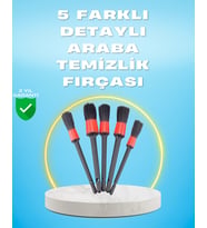 5'Li Araba Temizlik Fırçaları-Farklı Boyutlu Fırçalarla Derinlemesine Temizlik
