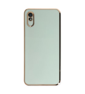 Xiaomi Redmi 9a Kılıf Volet Silikon - Açık Yeşil