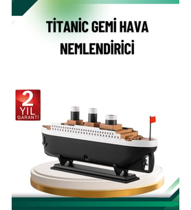 Buhar Efektli Titanik Gemi Oda Kokusu Difüzör LED Işıklı Nemlendirici