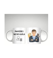 Applucky Muhasebeci Erkek Baskı Kupa Bardak (Beyaz)