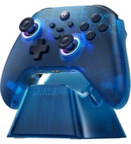 G3V2 Bluetooth Controller for Pc/Switch/Ios/Android, Hall Effect Joysticks, RGB Lighting Gaming Controller,2 Programmable Buttons,1000mah Battery With Charging Station, Blue