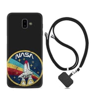 Samsung J6 Plus J7 Prime J7 Pro M20 Kılıf Boyun Askılı Silikon Nasa 1326