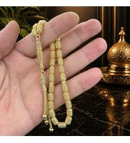 14 Ayar Altın Kaplama Tesbih - Osmanlı Motif Tesbih - Kapsül Kafes Kesim Tesbih - Füzyon Tesbih - Tesbih
