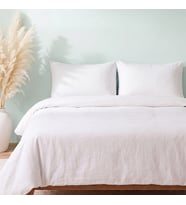 Soft Beyaz %100 Pamuklu Ranforce Çift Kişilik Nevresim Takımı – 4 Parça