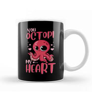 You Octopi My Heart Adorable Octopus Pun Kupa Bardak Porselen