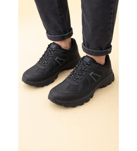 Trendyshose 30518 Memory Taban Rahat Erkek Spor Ayakkabı (Siyah)