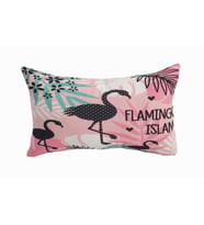 Alkanhomes Dikdörtgen Flamingo Temalı Dijital Baskılı Kırlent Kııfı