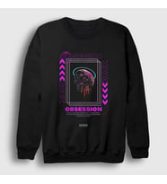 Presmono Unisex Siyah Obsession Art Sanat Sweatshirt 449357tt