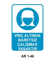 İŞ GÜVENLİĞİ UYARI LEVHASI 1 ADET PVC 21 X 29CM