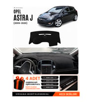 OPEL ASTRA J (2009-2020) Uyumlu Torpido Örtüsü Torpido Kılıfı - Siyah