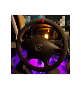 DİKİŞLİ DİREKSİYON KILIFI NUBUK DERİ KIRMIZI YÜZÜK/DİKİŞLİ MERCEDES SPRİNTER 2014 ÖNCESİ