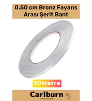 Özel Üretim Kendinden Yapışkanlı Suya Dayanıklı 1 cm 50 Metre Bronz Fayans Arası Şerit Bant