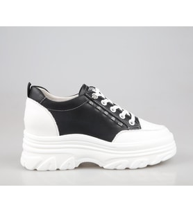 GUJA 25y361 Dolgu Topuk Siyah Kadın Sneakers