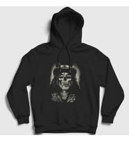 Presmono Unisex Siyah Skull Guns N' Roses Slash Kapüşonlu Sweatshirt 40211tt