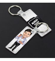 Kişiye Özel Purolu Erkek Karikatürlü Anahtarlık