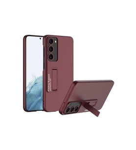 Samsung Galaxy S23 Plus Uyumlu Kılıf Zore Standlı Ays Kapak (Kırmızı)