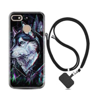 General Mobile GM8 Go GM9 GM20 Pro Plus Kılıf Boyun Askılı Silikon Dog Eyes 1761