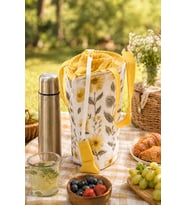 Esnature Sıvı Geçirmez Duck Kumaş Termos Taşıma Çantası 45x55 cm – Omuz Askılı Piknik ve Seyahat Çan