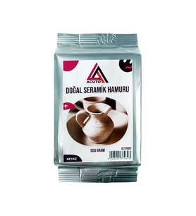500gr Seramik Hamuru Beyaz Kil Eğitici Çamur