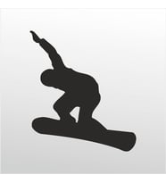 Folyo Sticker Kayakçı ADKPQUY637 200cm Uzunluk (Karışık)