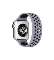 Watch 38Mm Ayarlı Delikli Kordon (Saat Değildir) - Gri-Siyah