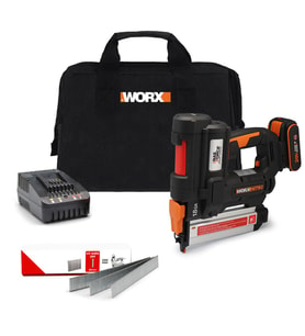 WORX WX842 20Volt/2.0Ah Li-ion 15-50mm Profesyonel Şarjlı Çivi Çakma Makinesi + 2700 Adet Yedek Çivi
