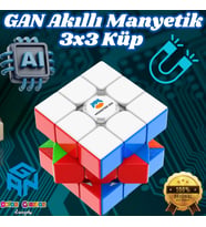 Akıllı GAN Monster Go Standard 3x3 Manyetik Küp - Zeka Küpü - Akıllı Küp - Yapay Zekalı Küp - Akıllı