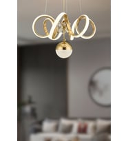 Royalis Sarkıt Led Avize - Oturma Odası, Salon, Mutfak Uyumlu Sarkıt Led Avize (Gold)